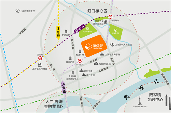 吉汇大厦交通区位图